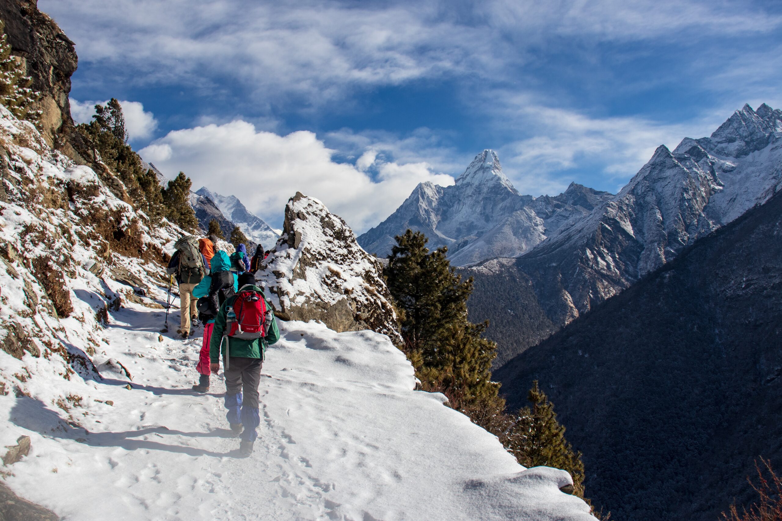 trekking in nepal in march